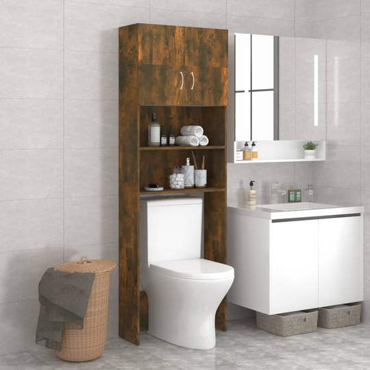 vidaXL Pesukonekaappi savutammi 64x25,5x190 cm
