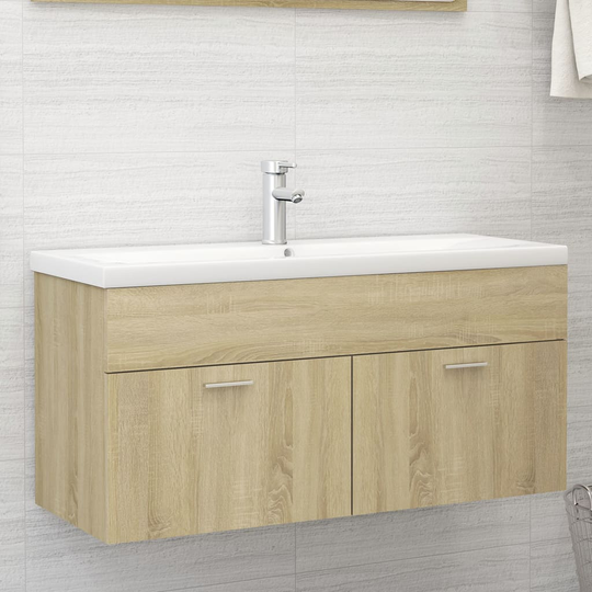 vidaXL Allaskaappi Sonoma-tammi 100x38,5x46 cm lastulevy