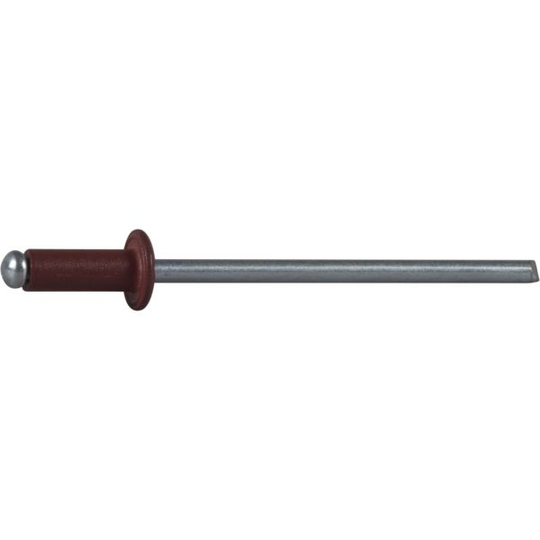 ESSVE 62709 Vetoniitit Ø3,2 x 8 mm, alumiini/teräs, avoin Punainen, 925 kpl:n pakkaus