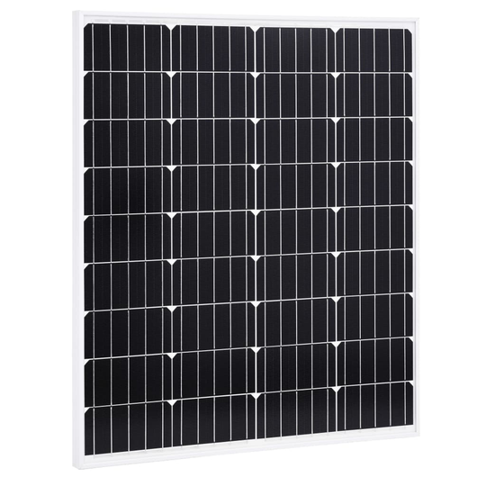 vidaXL Aurinkopaneeli 80 W yksikiteinen alumiini ja turvalasi