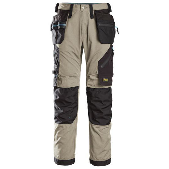 Snickers 6210 LiteWork Työhousut khaki/musta, stretch 40