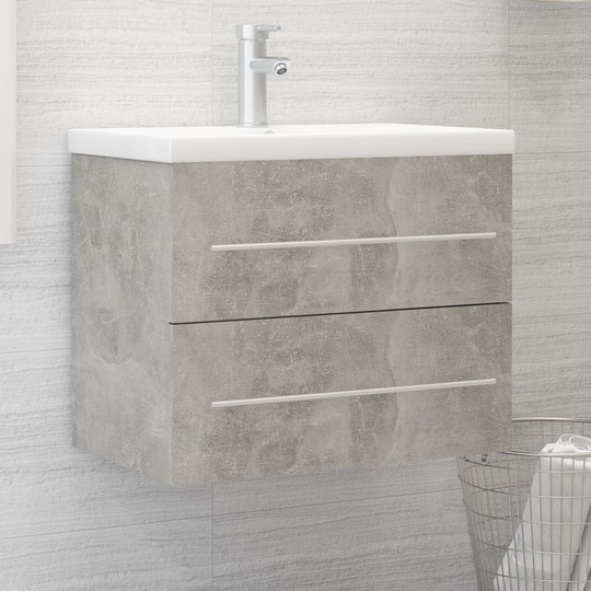 vidaXL Allaskaappi betoninharmaa 60x38,5x48 cm lastulevy