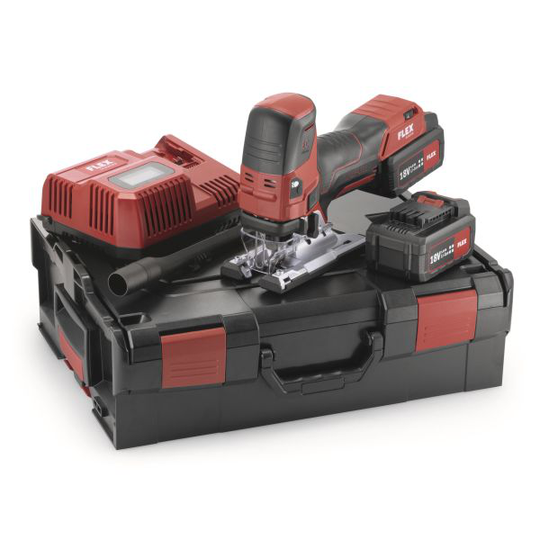 Flex JS18.0-EC Set Pistosaha sis. akun ja laturin