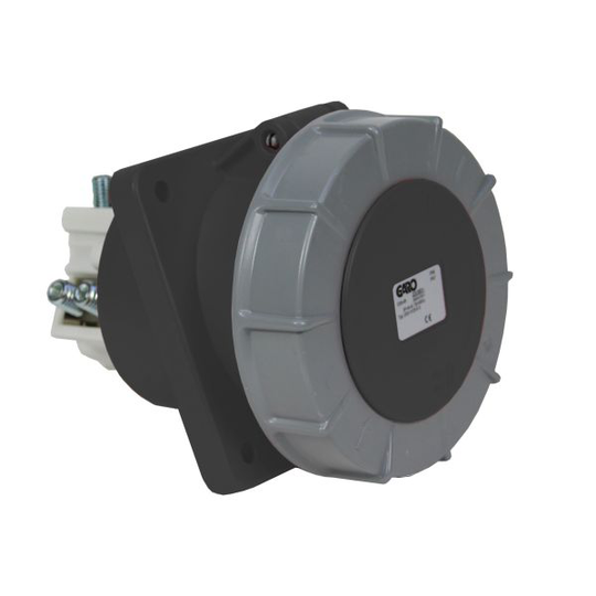 Garo UISV 3125-7 S Paneelin ulostulo IP67, 4-napainen, 125A, viisto Musta, 7 h