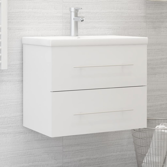 vidaXL Allaskaappi valkoinen 60x38,5x48 cm lastulevy