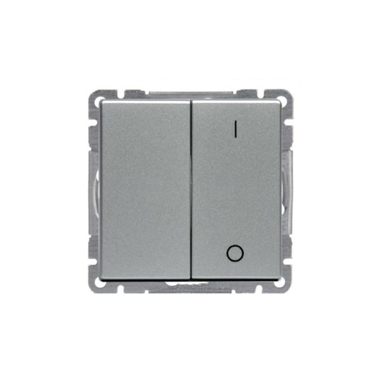 ABB Impressivo Kytkin 2+1-napainen Alumiini