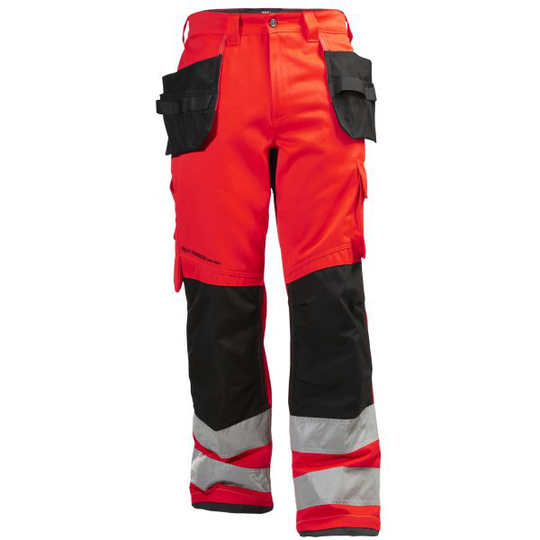 Helly Hansen Workwear Alna Työhousut huomioväri, punainen/musta C50