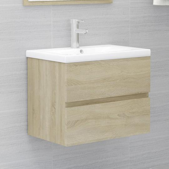vidaXL Allaskaappi Sonoma-tammi 60x38,5x45 cm lastulevy