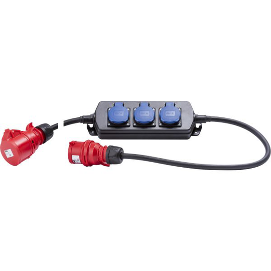Gelia 4019044021 Haaroitusjatkojohto 400 V, 3x230 V + 1x400 V