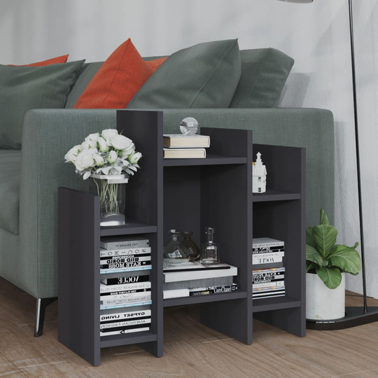 vidaXL Sivukaappi harmaa 60x26x60 cm lastulevy
