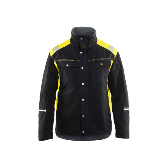 Blåkläder 491513709933XS Talvitakki musta/huomiokeltainen, työtakki Koko XS