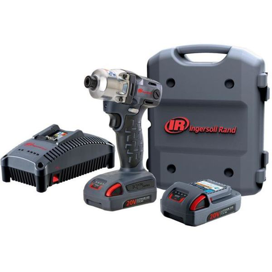 Ingersoll Rand W5111EU-K2 Mutterinväännin mukana 1/4"-kiinnike, akku ja laturi