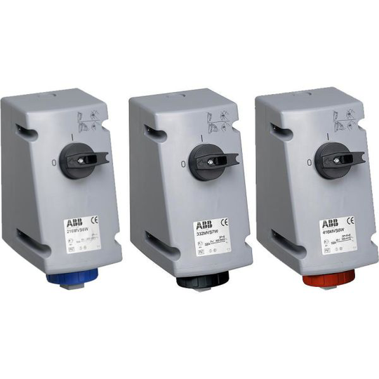ABB 2CMA167879R1000 Seinäpistorasia IP67, 3P+J, 32 A 400 V
