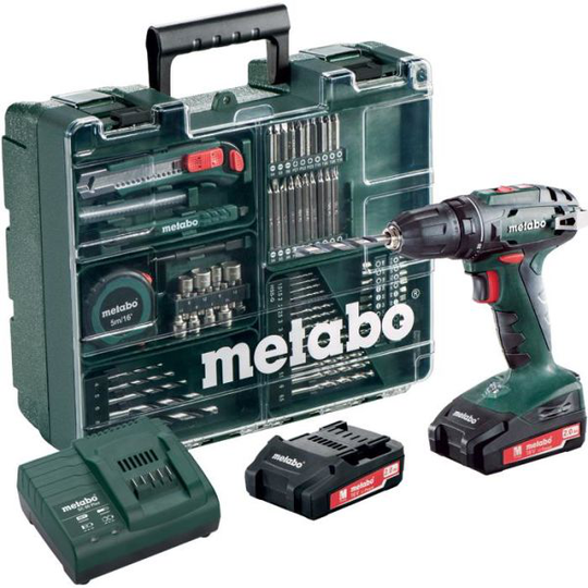 Metabo BS 18 SET Porakone-ruuvinväännin sis. akun ja laturin