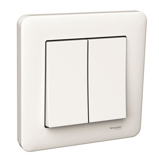 Schneider Electric WDE002917 Vaihtokytkin Mukana kehys, 50 kpl pakkaus Kruunukytkin