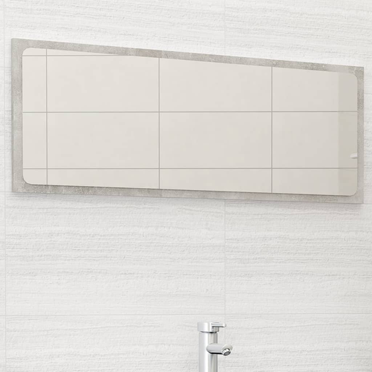 vidaXL Kylpyhuonepeili betoninharmaa 100x1,5x37 cm lastulevy