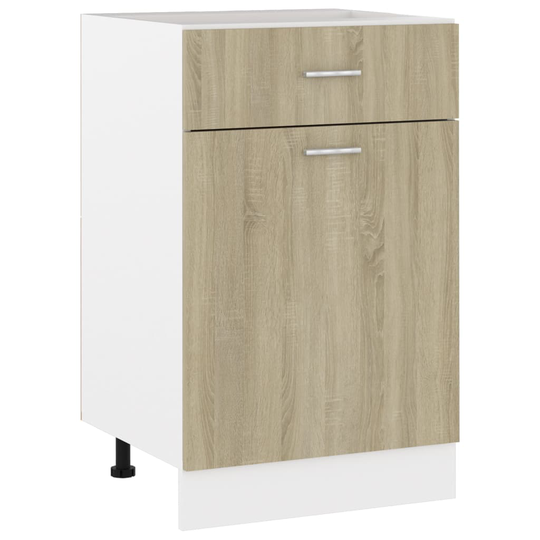 vidaXL Alalipastokaappi Sonoma-tammi 50x46x81,5 cm lastulevy