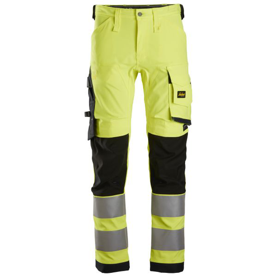 Snickers 6343 Työhousut Hi-Viz-keltainen/musta Koko 44