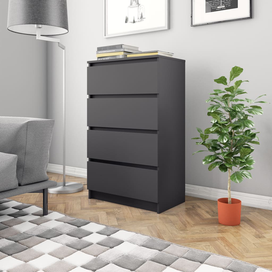 vidaXL Senkki harmaa 60x35x98,5 cm tekninen puu