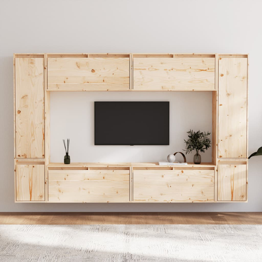 vidaXL TV-tasot 8 kpl täysi mänty
