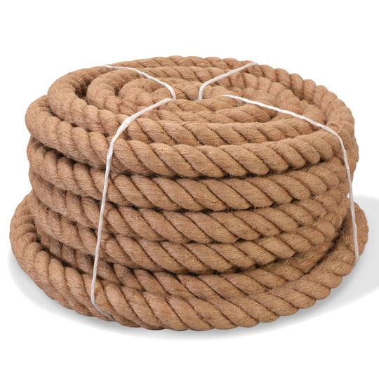 vidaXL Köysi 100% juutti 12 mm 250 m