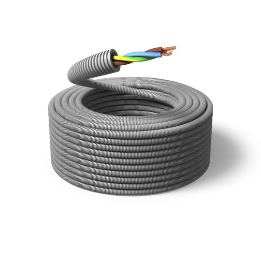 PM FLEX FQ Asennuskaapeli esireititetty, 100 m, kierretty 3G 2,5 mm², ulko-Ø16 mm