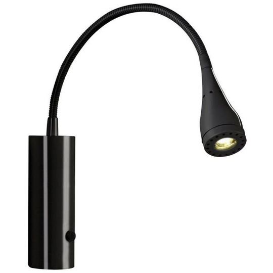 Nordlux MENTO 75531003 Seinävalaisin sisältää valonlähteen, IP20 Musta