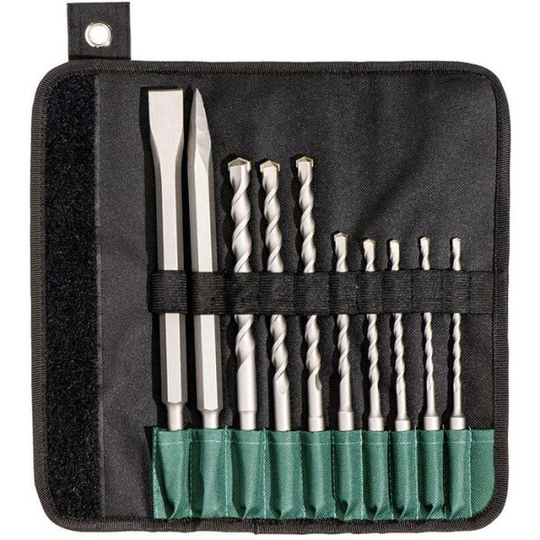 Metabo 630824000 Poranterä- ja talttasarja SDS-Plus, 10 osaa