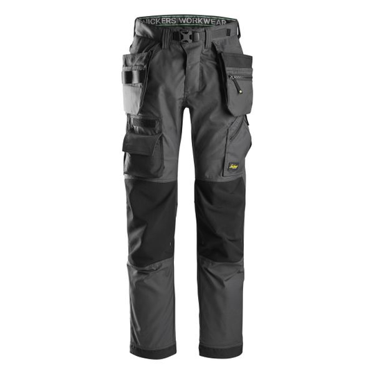 Snickers 6923 FlexiWork Lattia-asentajan housut Harmaa C40