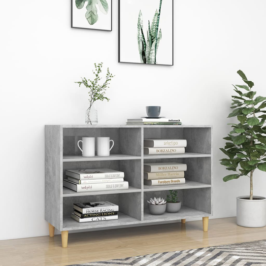vidaXL Senkki betoninharmaa 103,5x35x70 cm lastulevy
