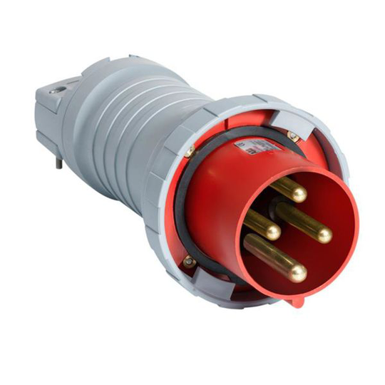 ABB 2CMA166816R1000 Pistotulppa IP67, 4-napainen, 125 A Punainen
