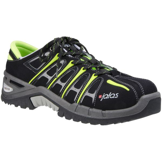 Jalas 9508 Exalter2 Turvakengät S3, alumiinikärki, musta/lime Koko 36
