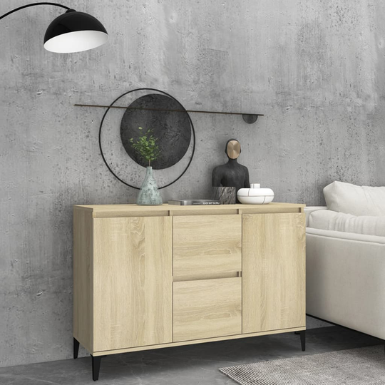 vidaXL Senkki Sonoma-tammi 104x35x70 cm lastulevy