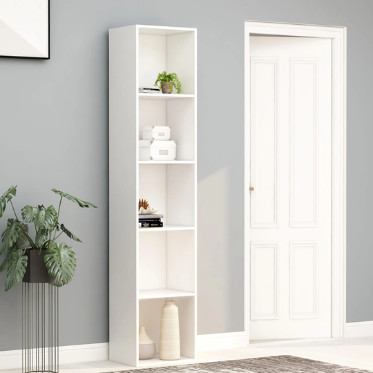 vidaXL Kirjahylly valkoinen 40x30x189 cm lastulevy