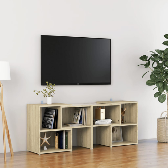 vidaXL TV-taso Sonoma tammi 104x30x52 cm lastulevy