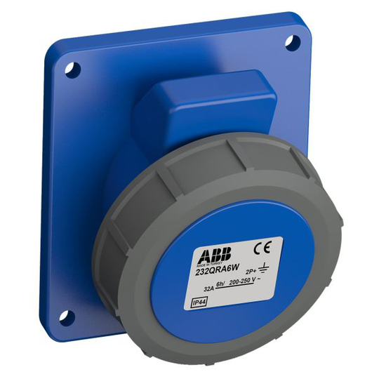 ABB 2CMA102358R1000 Paneelin ulostulo pikaliitettävä, tärinänkestävä Kulma, 3-nastainen, 32 A