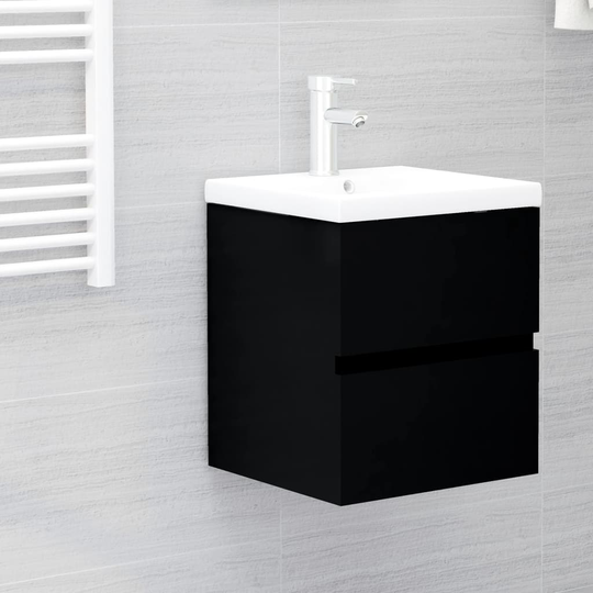 vidaXL Allaskaappi musta 41x38,5x45 cm lastulevy