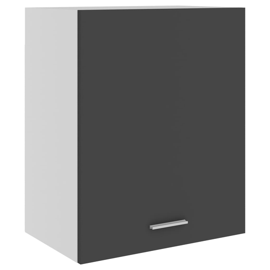 vidaXL Seinäkaappi harmaa 50x31x60 cm lastulevy