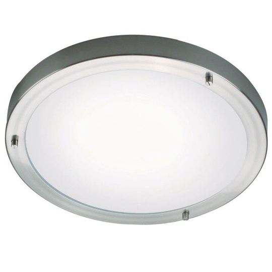 Nordlux ANCONA 25316132 Plafondi IP44, E27, 230 V Harjattu teräs