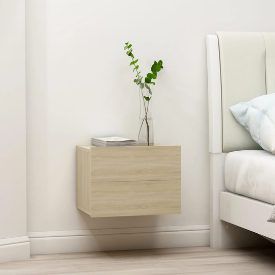 vidaXL Yöpöydät 2kpl sonoma tammi 40x30x30 cm lastulevy