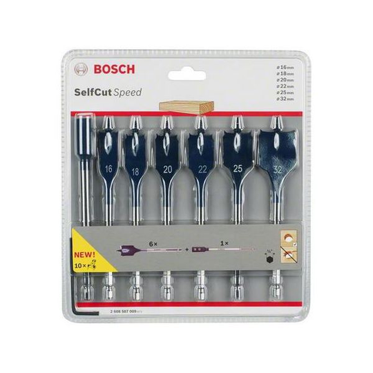 Bosch Self Cut Speed 2608587009 Lattaporanteräsarja 7 osaa
