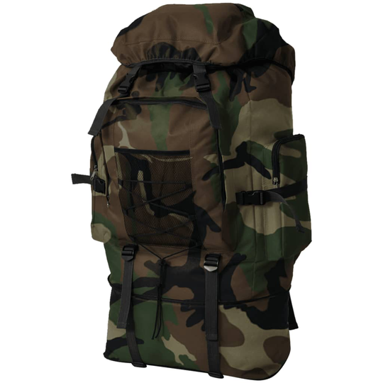 vidaXL Armeija Tyylinen Reppu XXL 100 L Maastokuvio