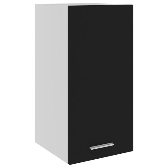 vidaXL Seinäkaappi musta 29,5x31x60 cm lastulevy