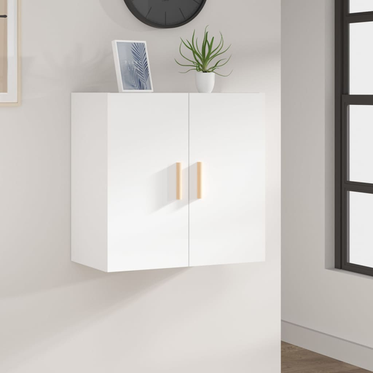 vidaXL Seinäkaappi valkoinen 60x30x60 cm tekninen puu