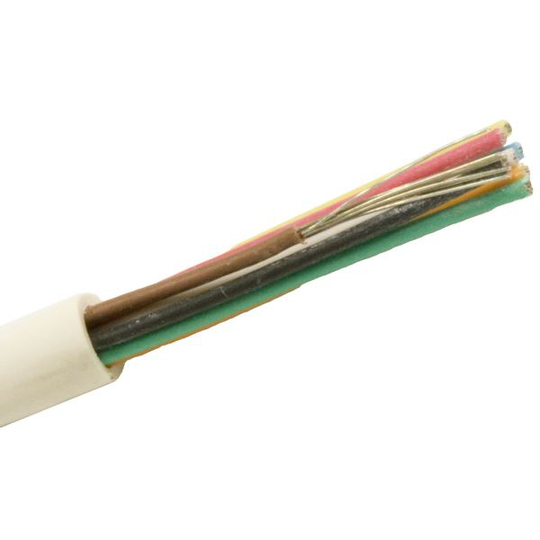 Nexans FQQXB EASY Telekaapeli 4x0.22 mm, valkoinen 1 m, katkaistu