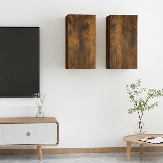 vidaXL TV-tasot 2 kpl savutammi 30,5x30x60 cm tekninen puu
