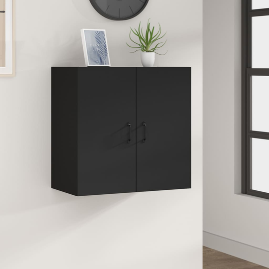 vidaXL Seinäkaappi musta 60x31x60 cm tekninen puu