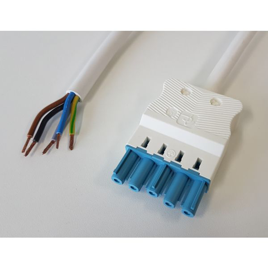 Gycom 128934 Liitäntäkaapeli naaras-vapaa, 1,5 mm², 3 metriä, IP20 5-napainen, 1.87 kWh