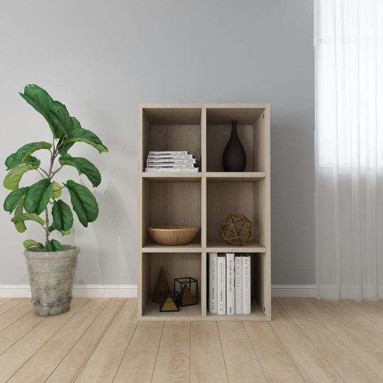 vidaXL Kirjahylly/senkki Sonoma tammi 66x30x97,8 cm lastulevy