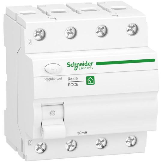 Schneider Electric Resi9 RCCB Vikavirtasuoja luokka F, 30mA 4-napainen, 40A
